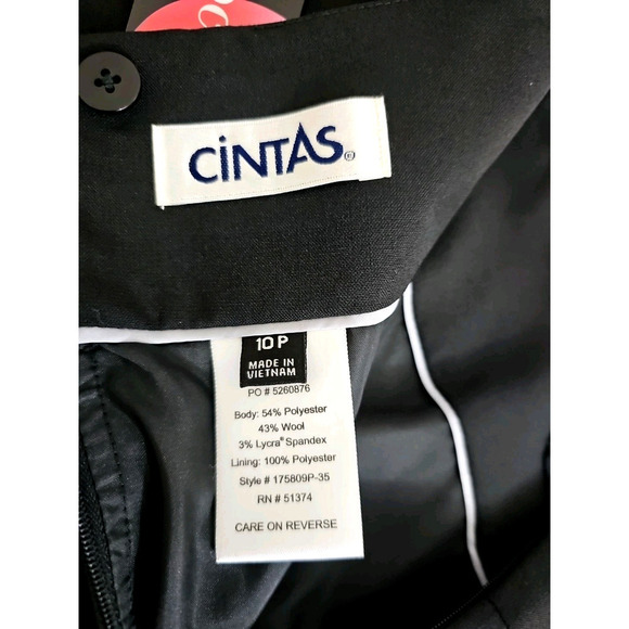 Cintas ~Woman Size 10 Petite~ Back Formal Straight Pencil Skirt Wool Blend NWT. - Picture 2 of 14